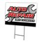 Signmission Auto Repair Free Estima Yard & Stake outdoor plastic coroplast window, 1216-Auto Repair Free Estima C-1216-DS-Auto Repair Free Estima - alternate 1